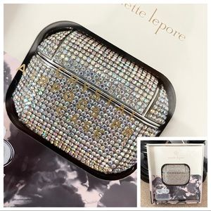 🆕Nanette Lepore Iridescent Rhinestone AirPods Pro Case